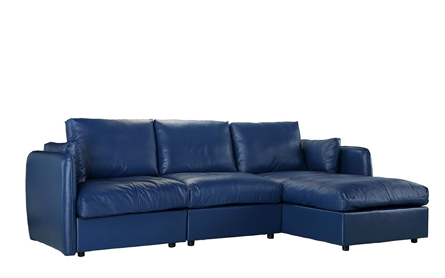 L Shape Living Room Real Leather Sectional Sofa With Chaise Lounge L Shape Living Room Real Leather Sectional Sofa With Chaise Lounge Navy