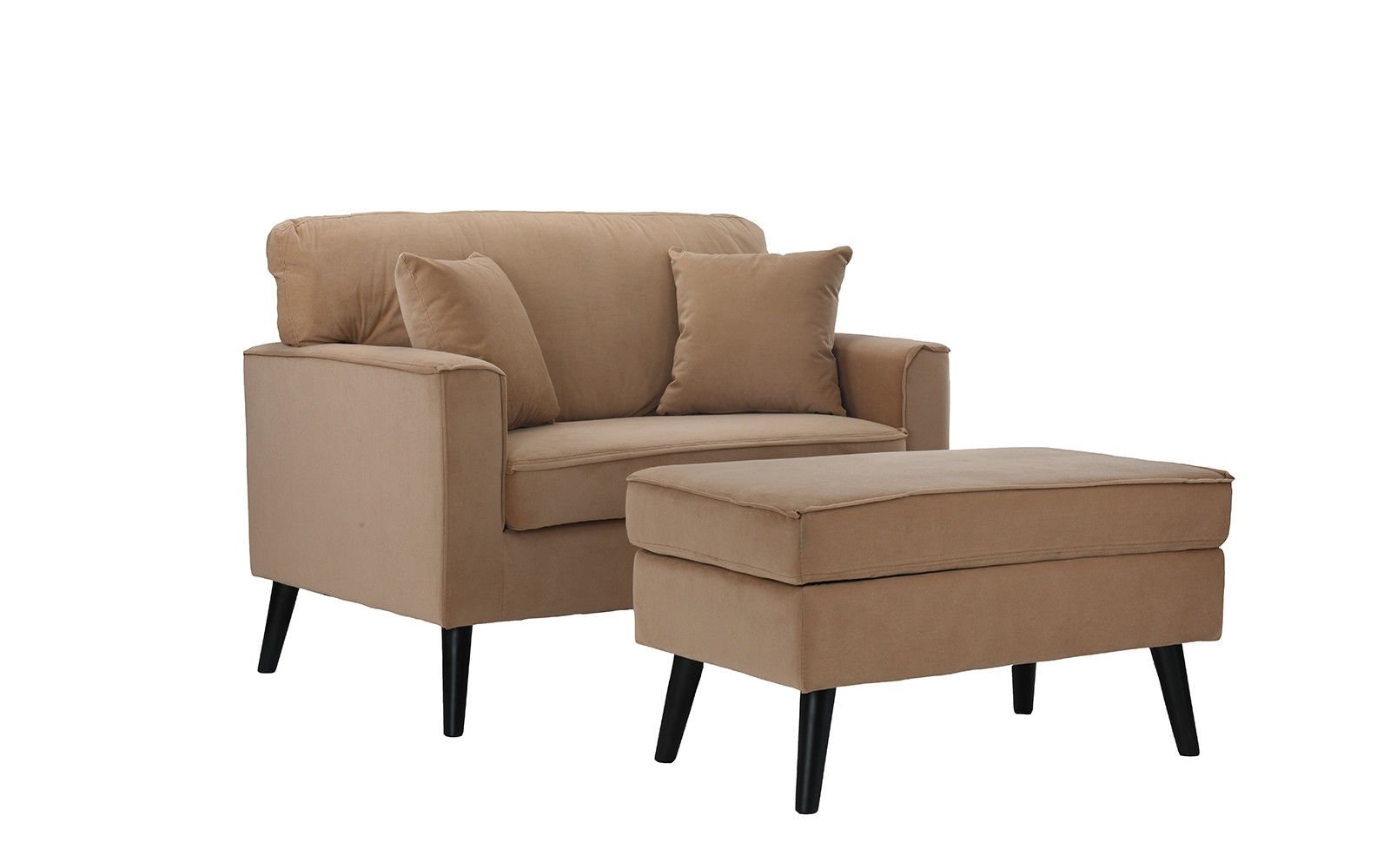 Living Room Accent Chair And Ottoman