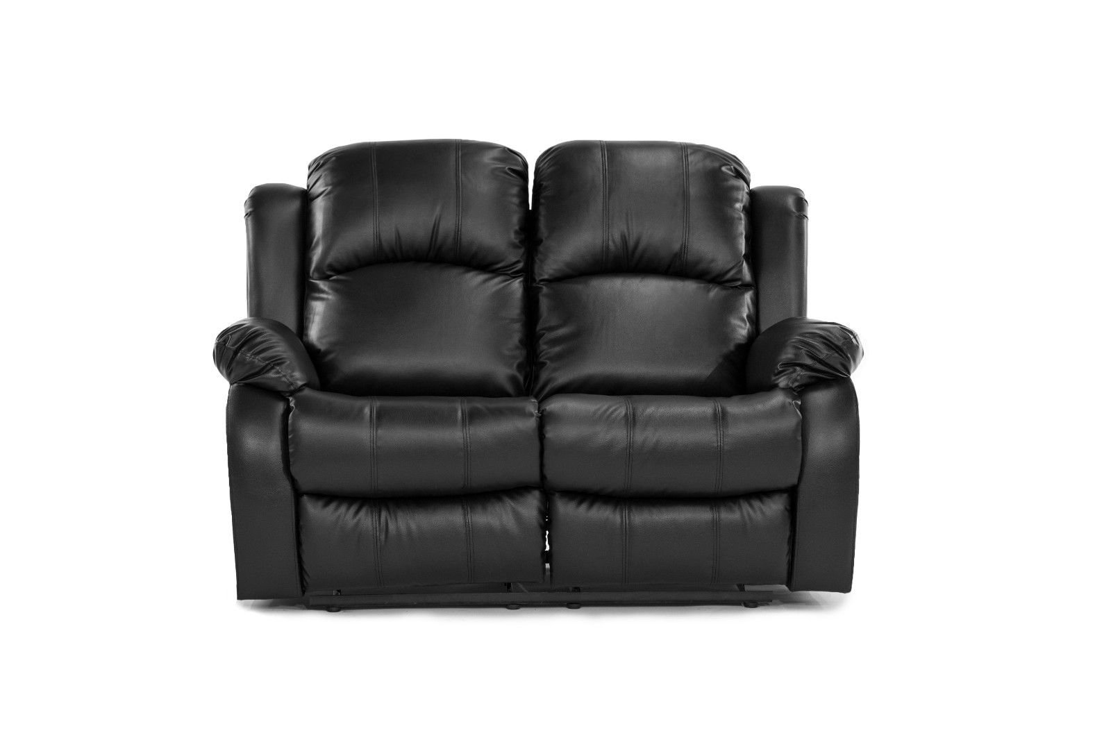 Details About Black Recliner 2 Seater Love Seat Over Stuffed Bonded Leather Chair Details About Black Recliner 2 Seater Love Seat Over Stuffed Bonded Leather Chair