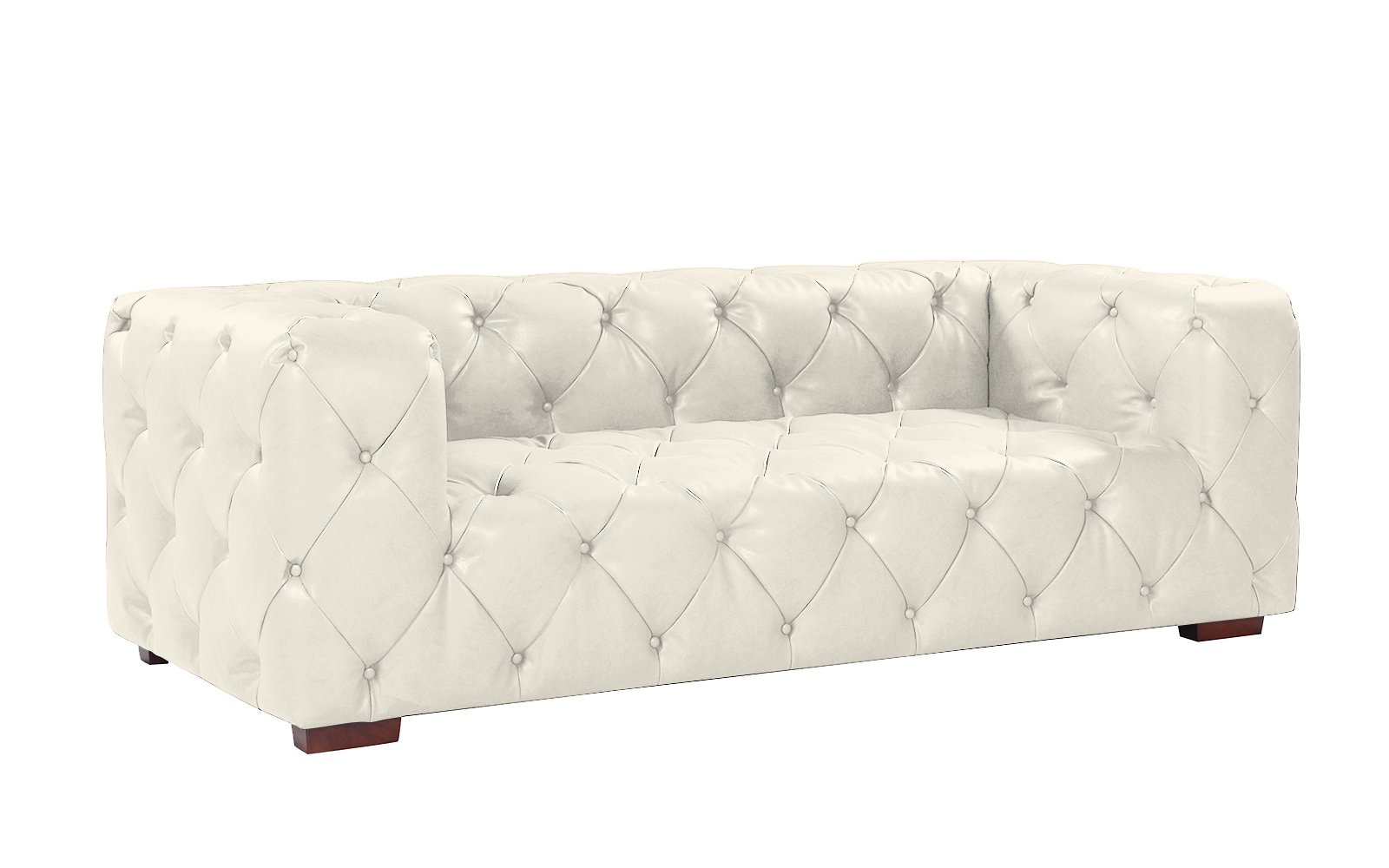 Large Tufted Italian Leather Chesterfield Sofa Classic Living Room Large Tufted Real Leather Chesterfield Sofa Classic Living Room Couch White