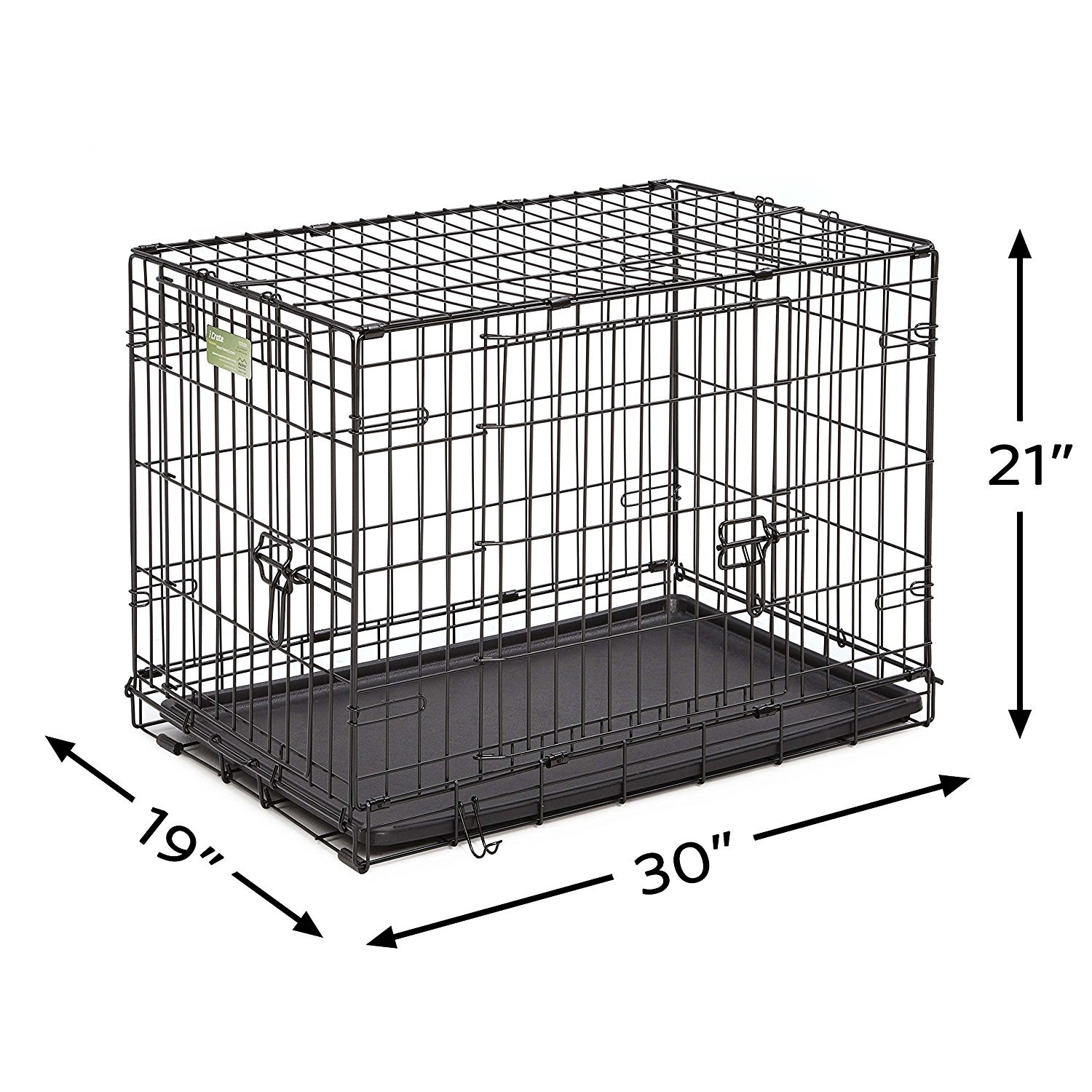 Midwest Icrate Single Door & Double Door Folding Metal Dog Crates 