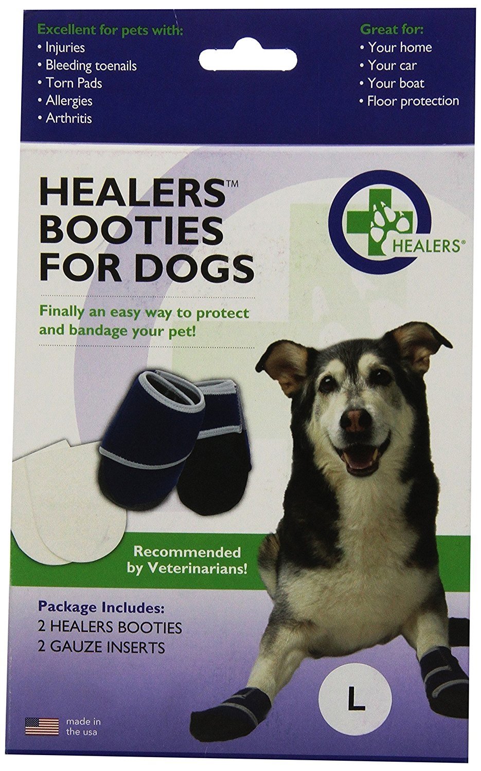 HEALERS Medical Dog Boots and Gauze Pads, Blue 804879280507 eBay
