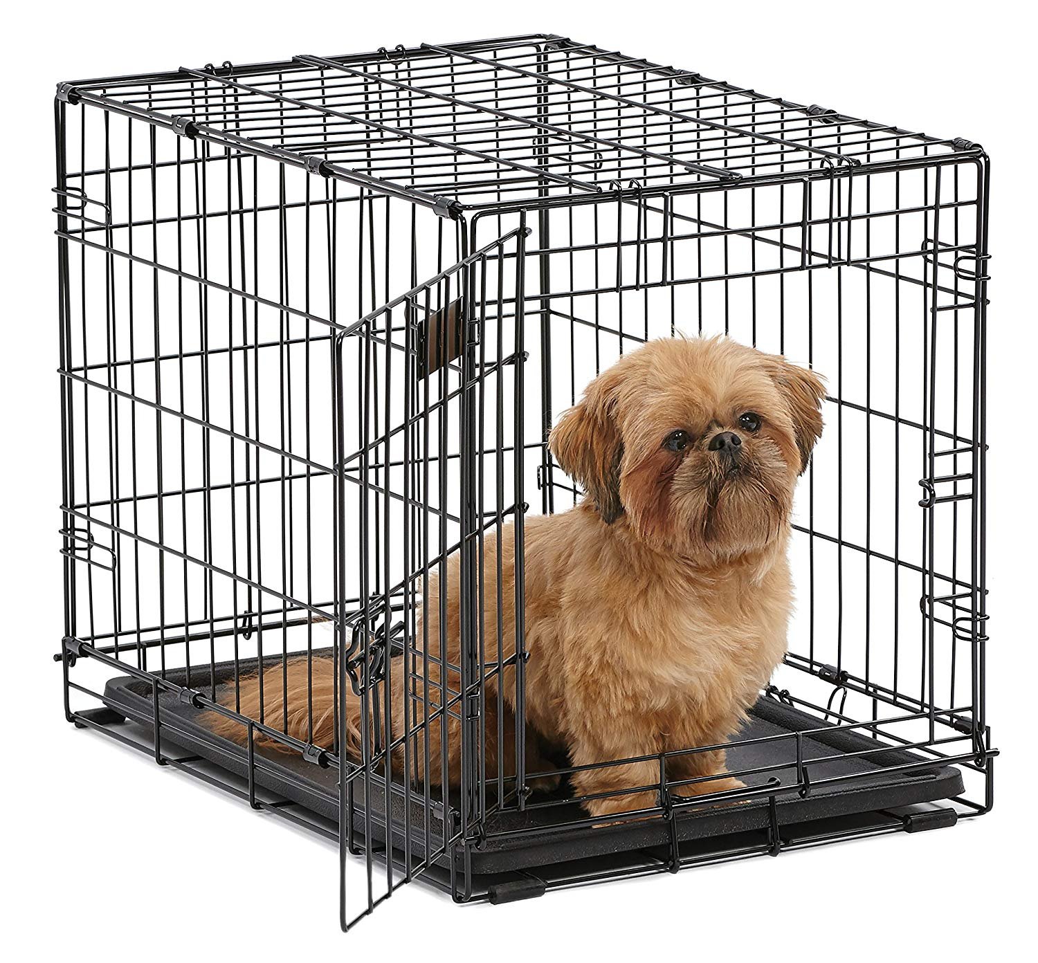 MidWest iCrate Single Door & Double Door Folding Metal Dog Crates eBay