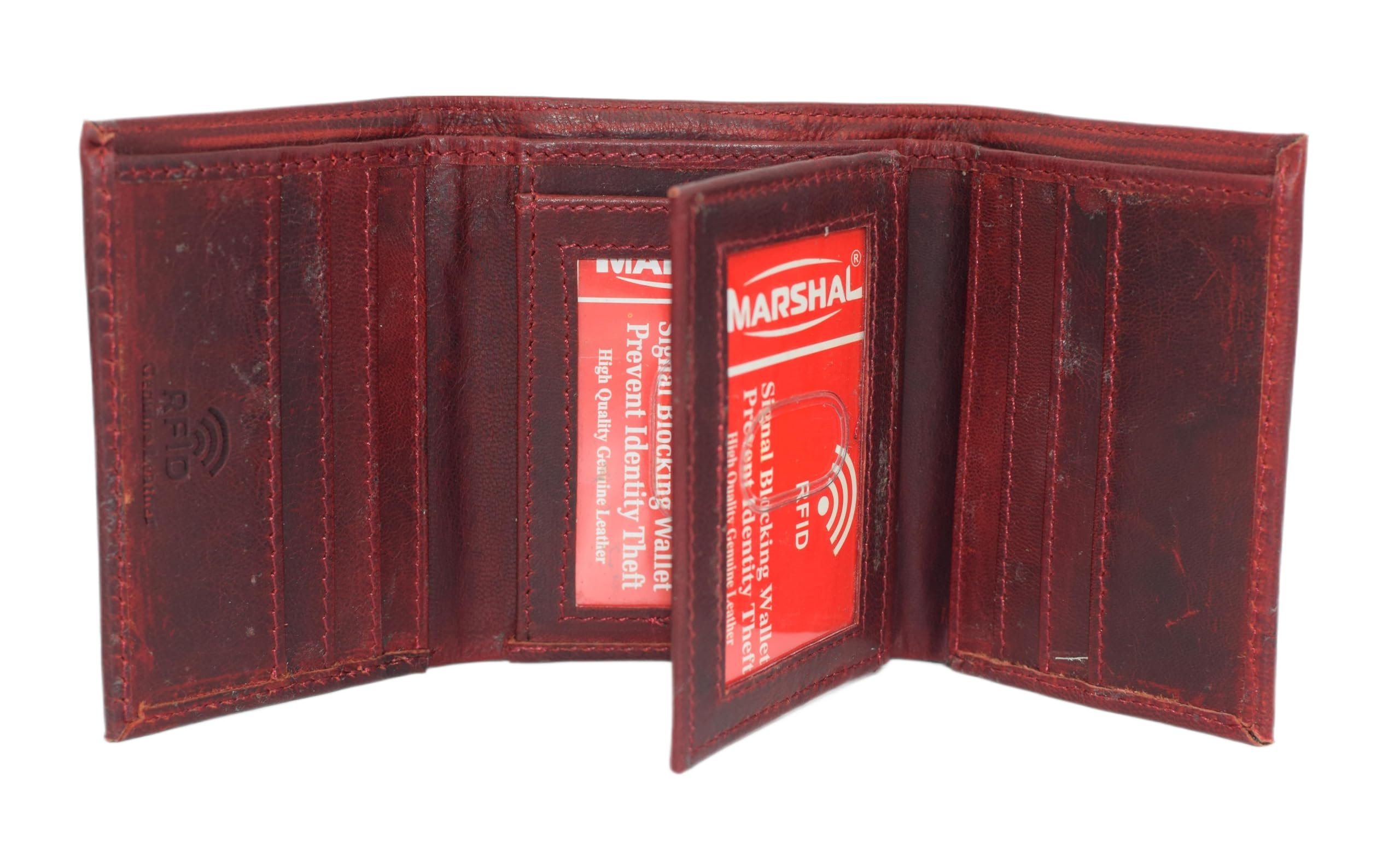 CAZORO Real Cowhide Leather Wallets for Men RFID Blocking Extra Capacity...