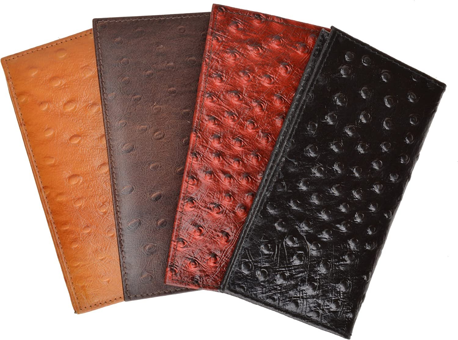 Marshal Genuine Leather New Checkbook Covers Case Wallet #156OS - Picture 7 of 10