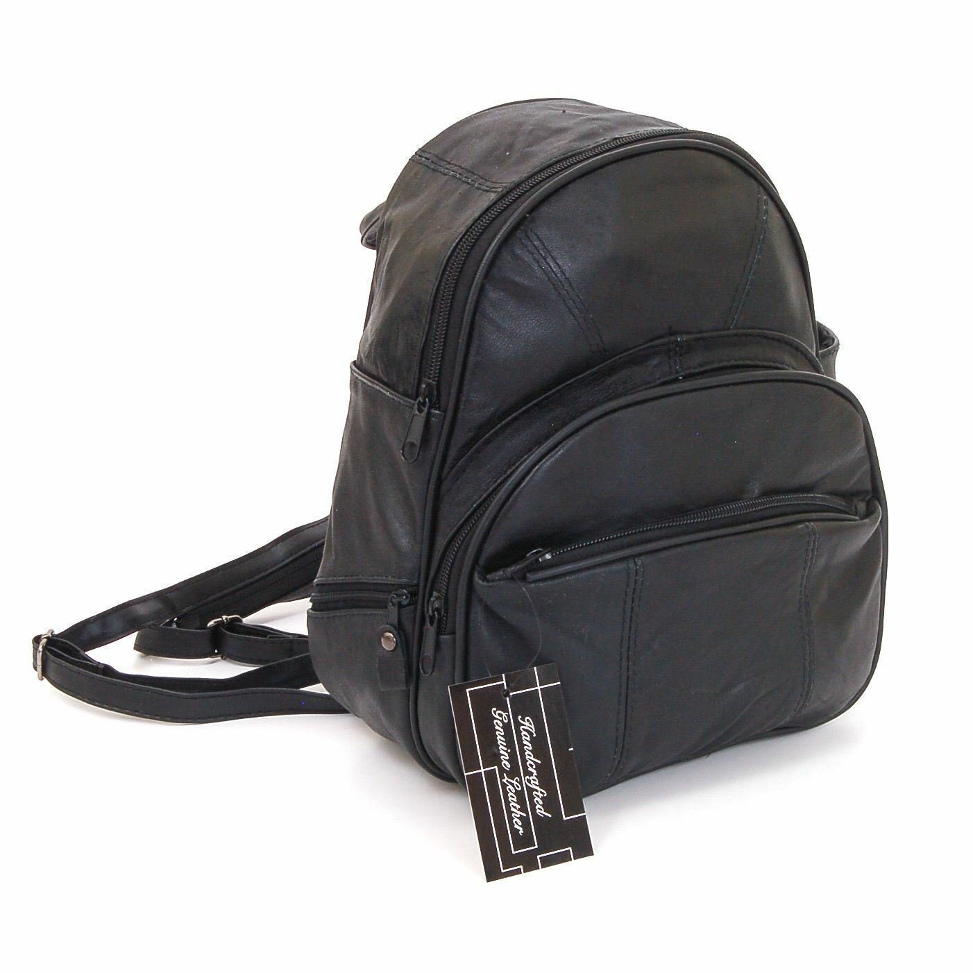 Leather Backpack Purse Mid Size & Convertible into single strap sling Bag