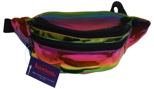 Holographic Rave Fanny Pack Men Women Cute Fashion Waist Bag Belt Bags