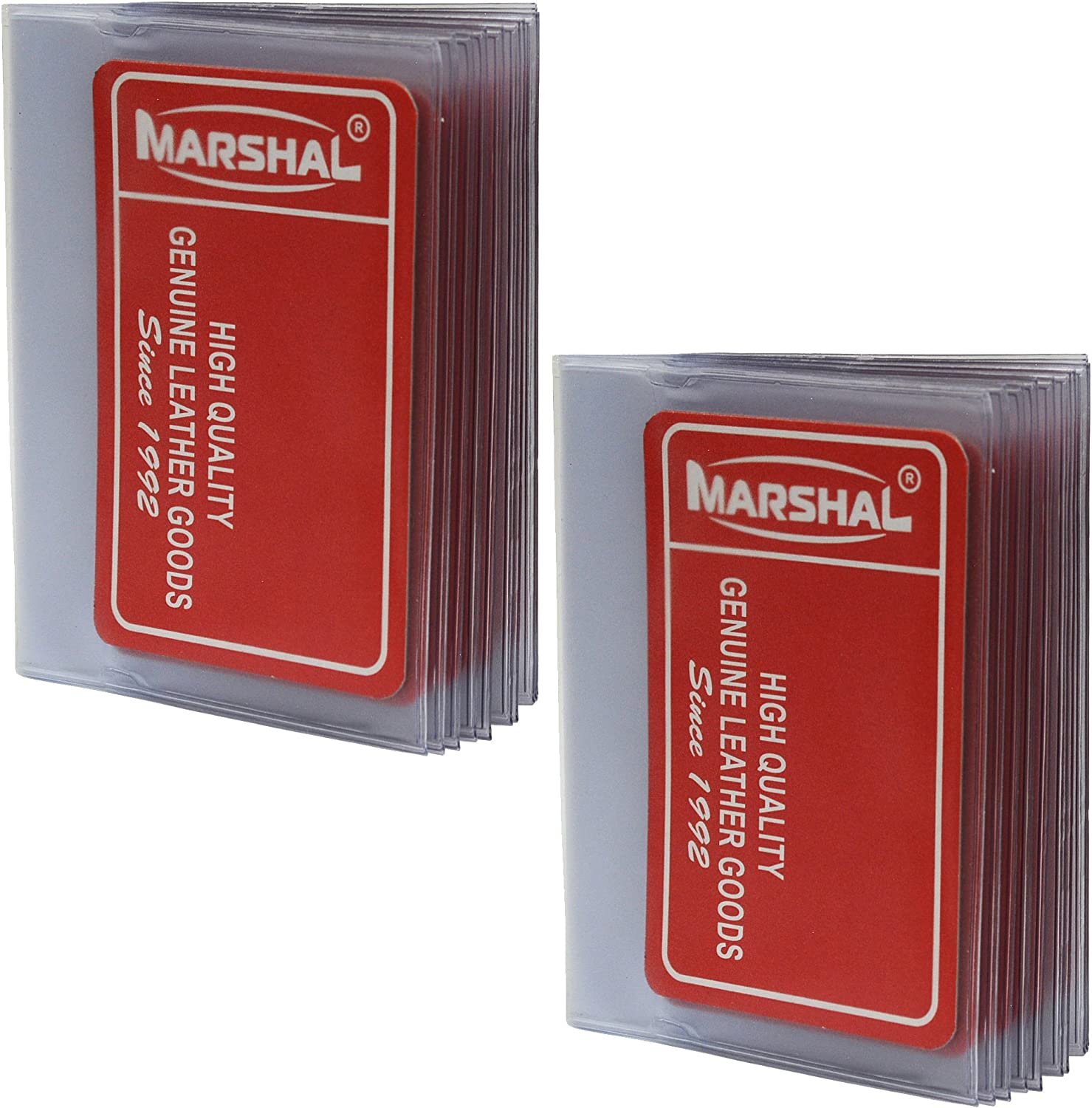 Set of 2-12 Page Plastic Wallet Inserts for Pictures or Credit Cards