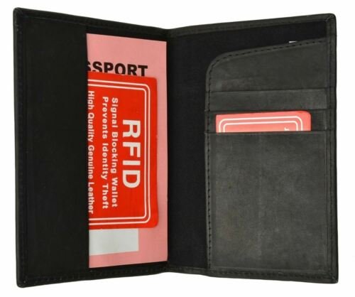 RFID Blocking US Passport Cover ID Holder Credit Card Travel 4 Colors Marshal® - Picture 2 of 5