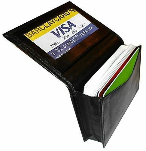 Marshal Genuine Leather Thin Business Multi Card Case Minimalist Wallet ID Card Holder