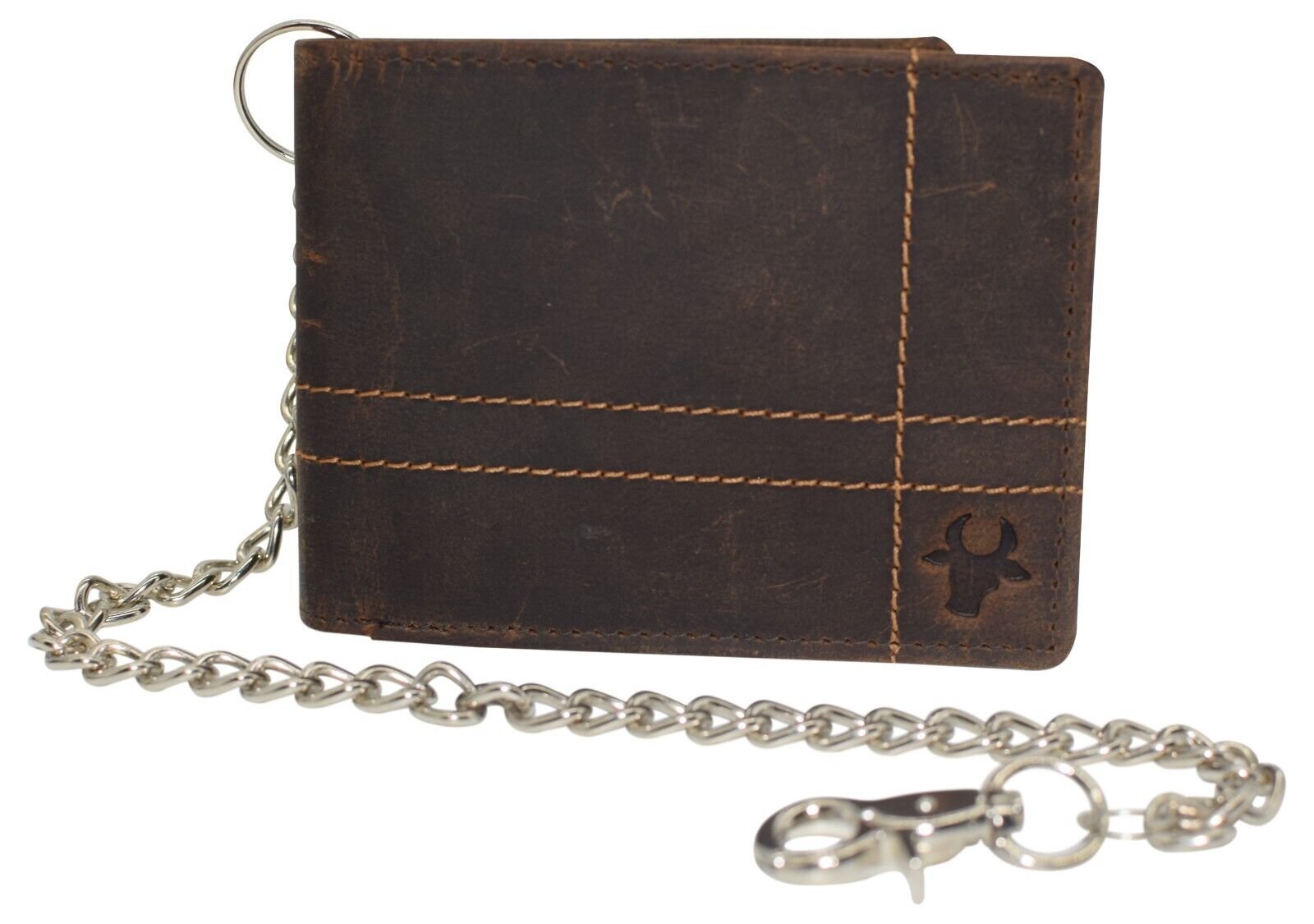 Genuine Leather Minimalist Bifold Wallets For Men RFID Blocking Slim ...