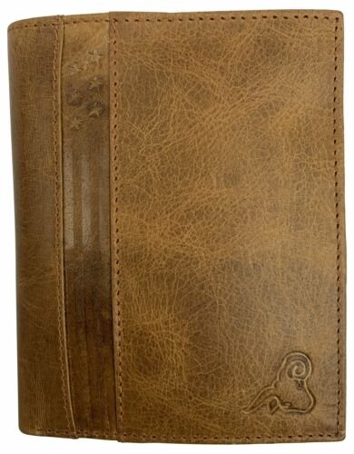 RFID Blocking Genuine Leather Bifold Hipster European Wallet For Men USA Series - Picture 9 of 10