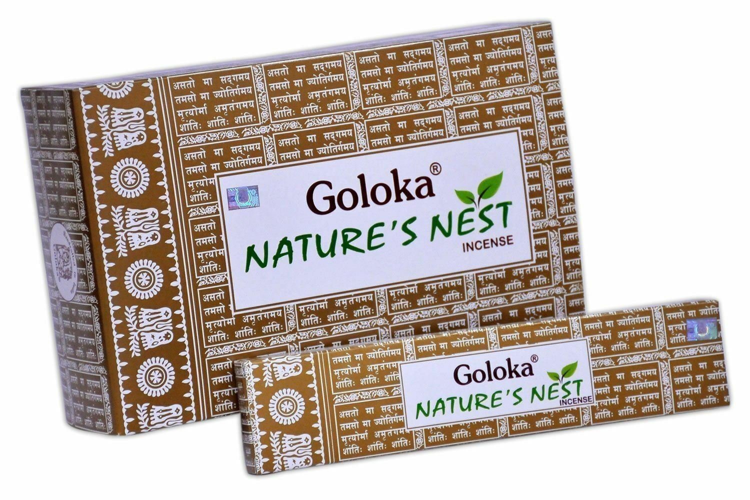 New Goloka Nature's Nest Incense Sticks-15grams(12packs)