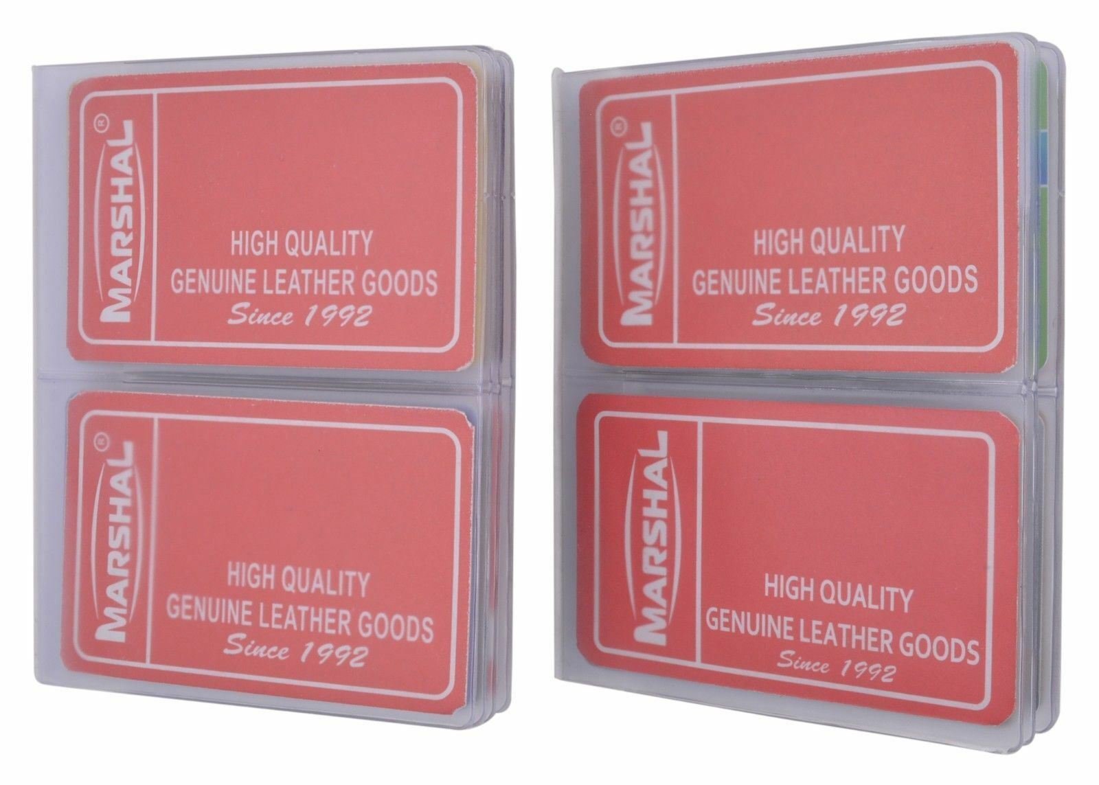 Hipster Wallet Plastic Insert Pictures Cards Side Load 6 Pg SET OF 2 USA Made