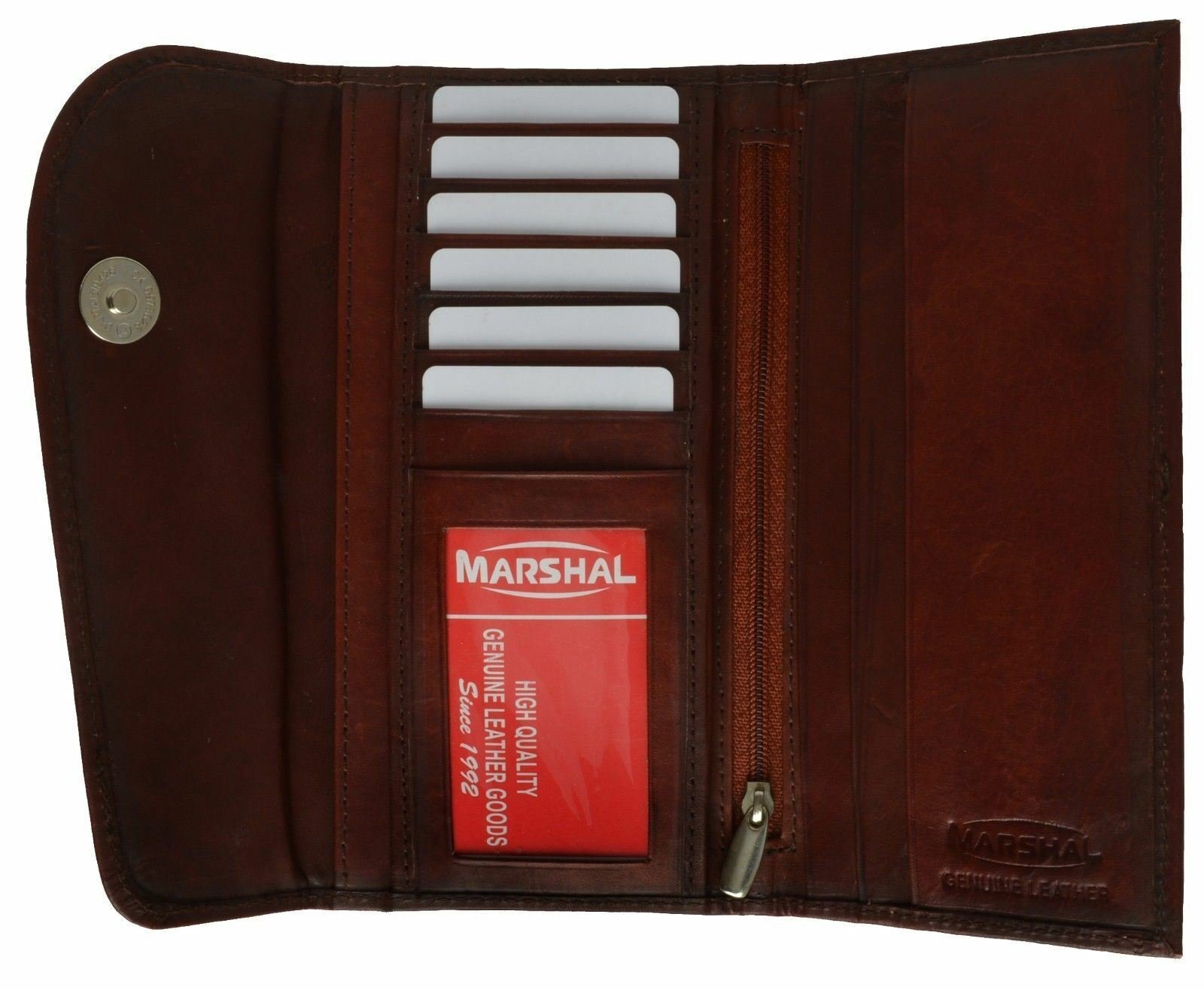 Clutch Ladies Genuine Leather Card ID Checkbook Holder Women's Burgundy Wallet