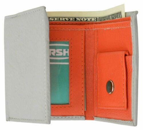 Genuine Premium Leather Small Kids Trifold Cute Wallet First Gift New Colors - Picture 14 of 14