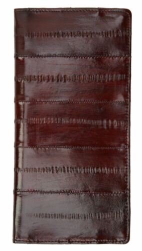 Genuine Eel Skin Simple Basic Checkbook Cover Holder by Marshal® - Picture 7 of 9