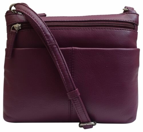 Womens Premium Leather Luxury Crossbody Shoulder Handbag Purse for Ladies - Picture 19 of 19
