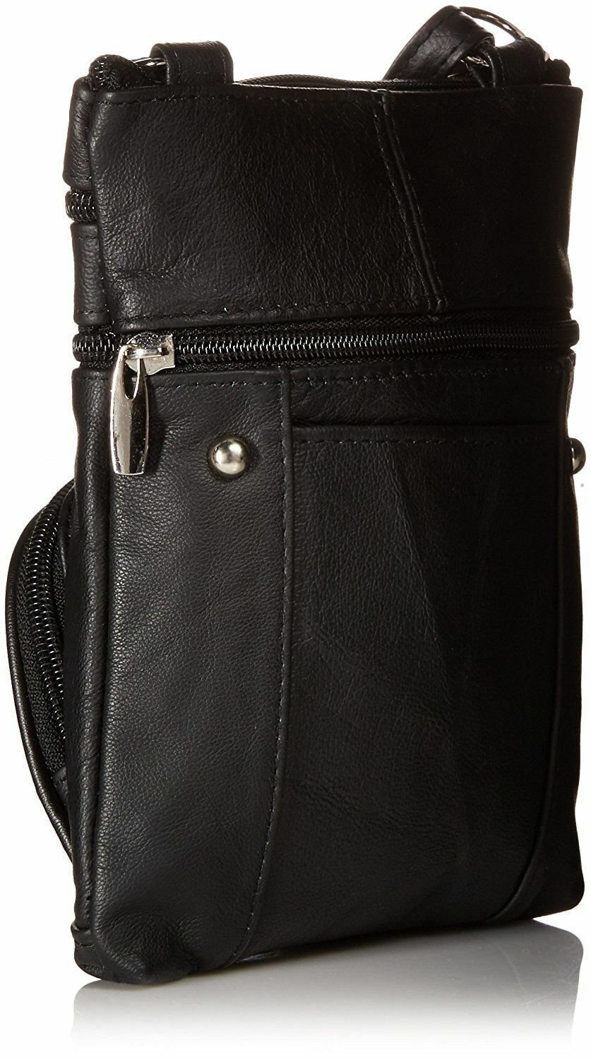 Leather Shoulder Bag Handbag Purse Cross Body Organizer Wallet Multi ...