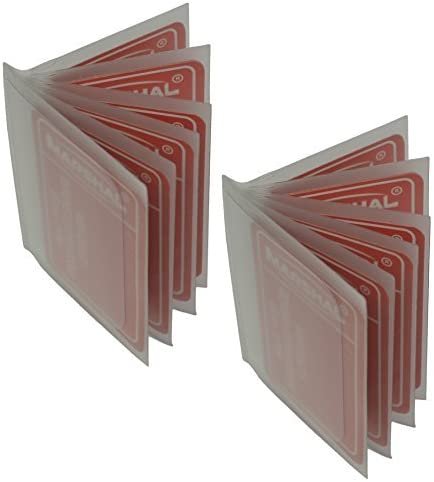Set of 2 Heavy Duty Vinyl 6 Pages Insert for Bifold or Trifolds Wallet MADE IN USA