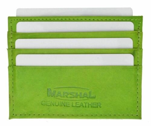 Billetera delgada de cuero con soporte para tarjetas de crédito billetera delgada en colores atractivos - Imagen 14 de 14