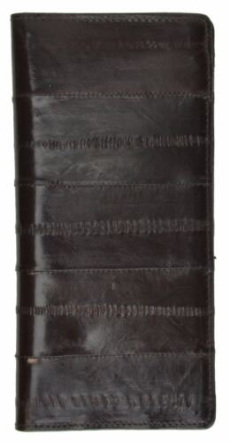 Genuine Eel Skin Simple Basic Checkbook Cover Holder by Marshal® - Picture 5 of 9