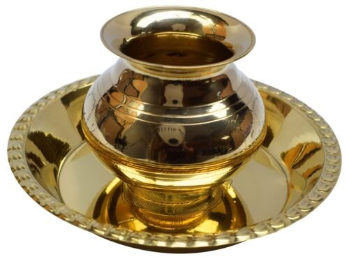 Golden Brass Kerala Oil Nilavilaku Single piece Pooja Decorative Diya No 1  Size 5 inch - LAMPS/DIYA/VILAKKU - UNIQUE DIYA - Sri Prarthana Enterprises  Chennai