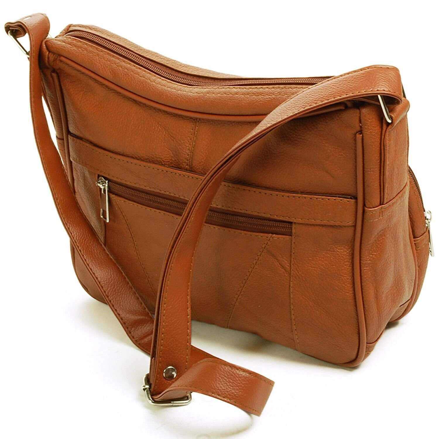 Colisha Women Crossbody Bag Zipper Shoulder Bags Multi Pockets Retro Purse  Large Capacity Travel Waterproof Hobo PU Leather Designer Wallet Brown