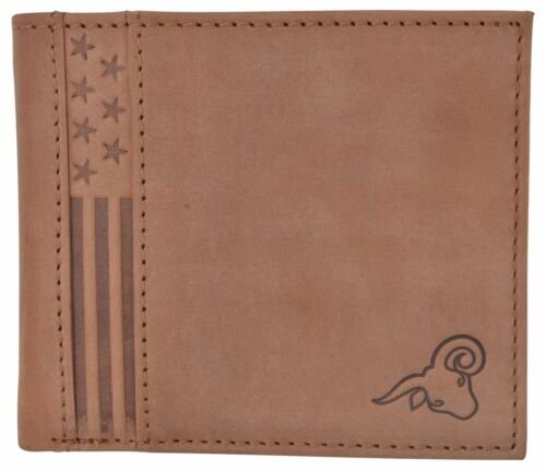 RFID Wallets for Men Slim Bifold Genuine Leather Front Pocket Wallet with ID Win - Picture 4 of 4