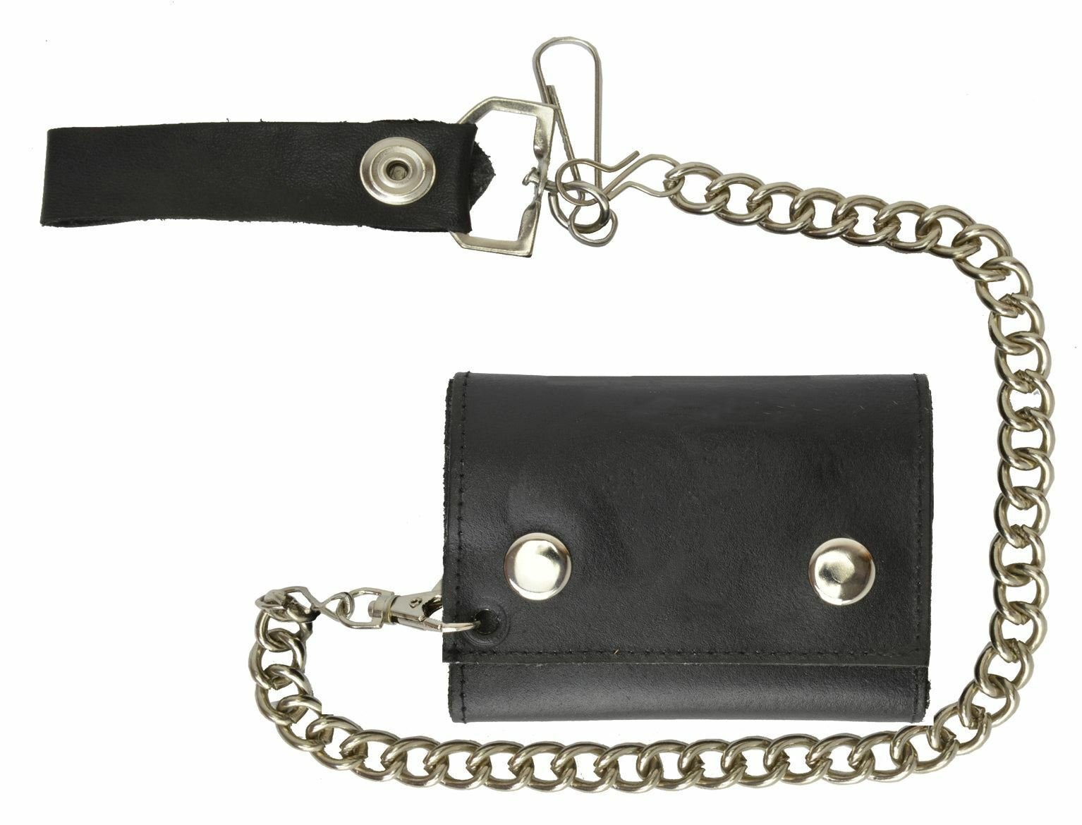 MARSHAL Men's Two Snap Chain Wallet