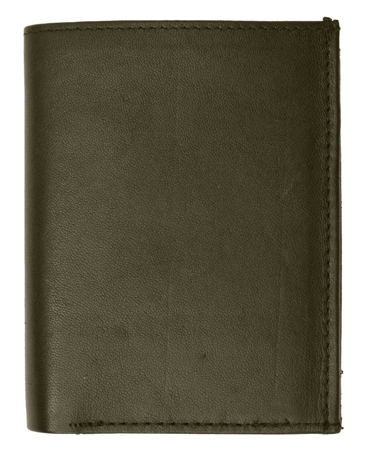 RFID Blocking Premium Leather European Style Bifold Trifold Wallet W/ ID Window - Picture 13 of 19