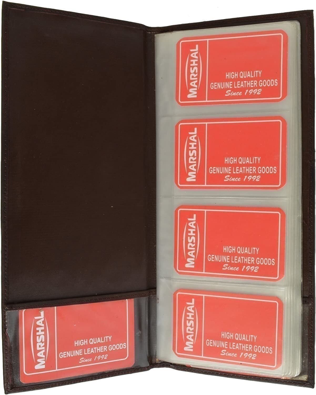 Marshal Genuine Leather Bifold Business Card Name Card Holder