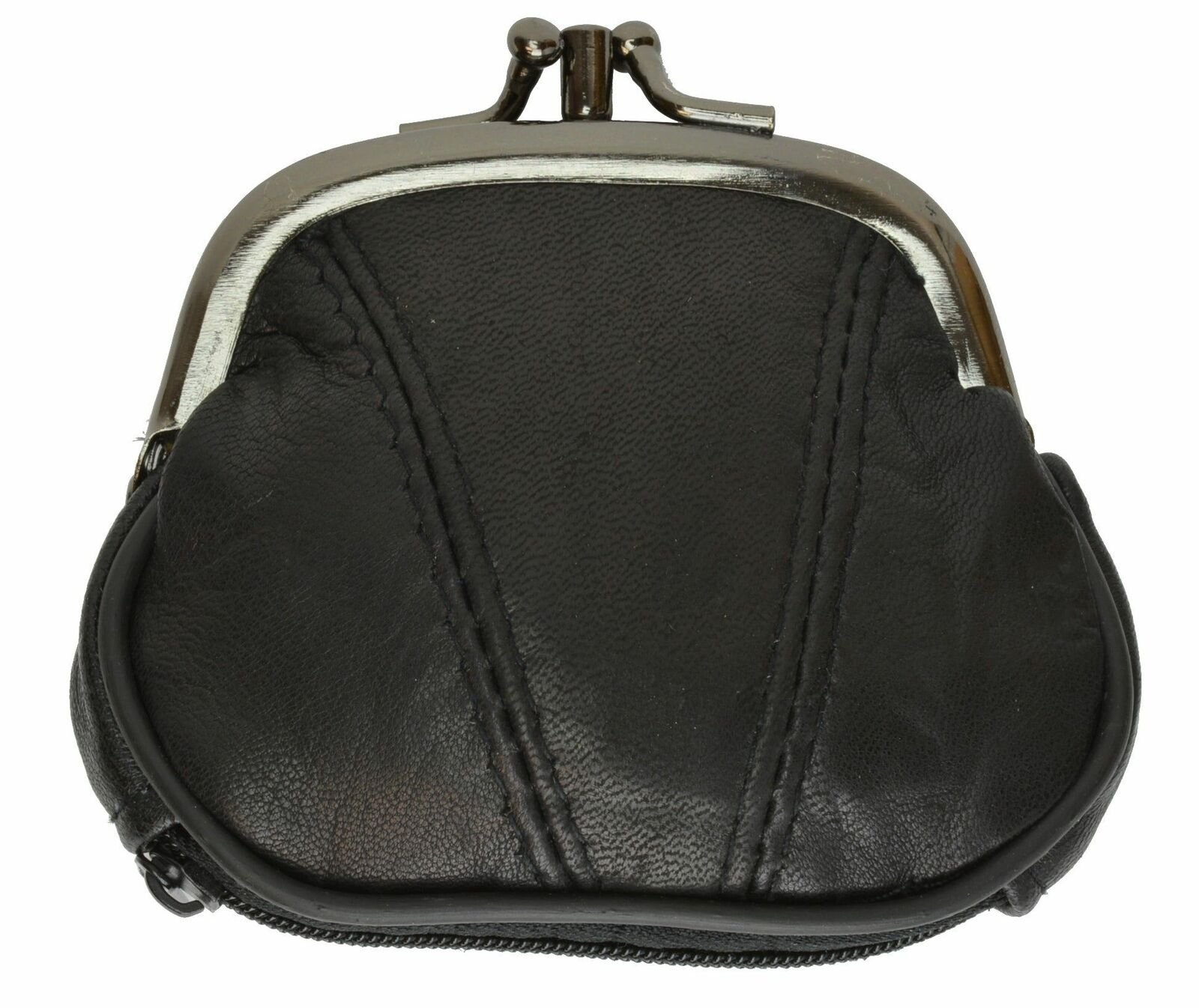 Coin Purse Double Frame with Zipper Pocket by Marshal