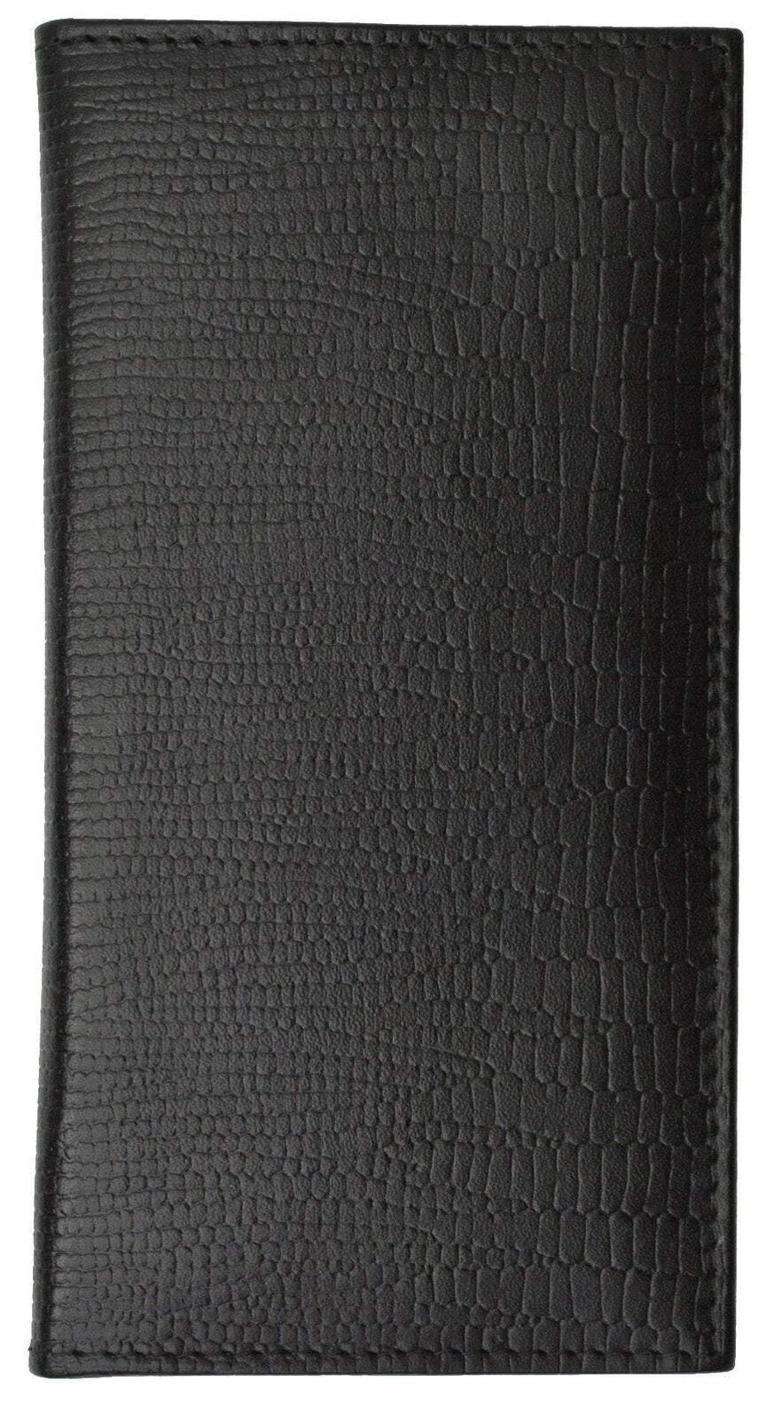 New Genuine Leather Checkbook Cover Case Snake Pattern 156 SN (C)