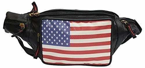 USA Fanny Pack - American Flag Packs, 4th of July, Stars and Stripes, Red White, and Blue Waist Bag Belt Bags