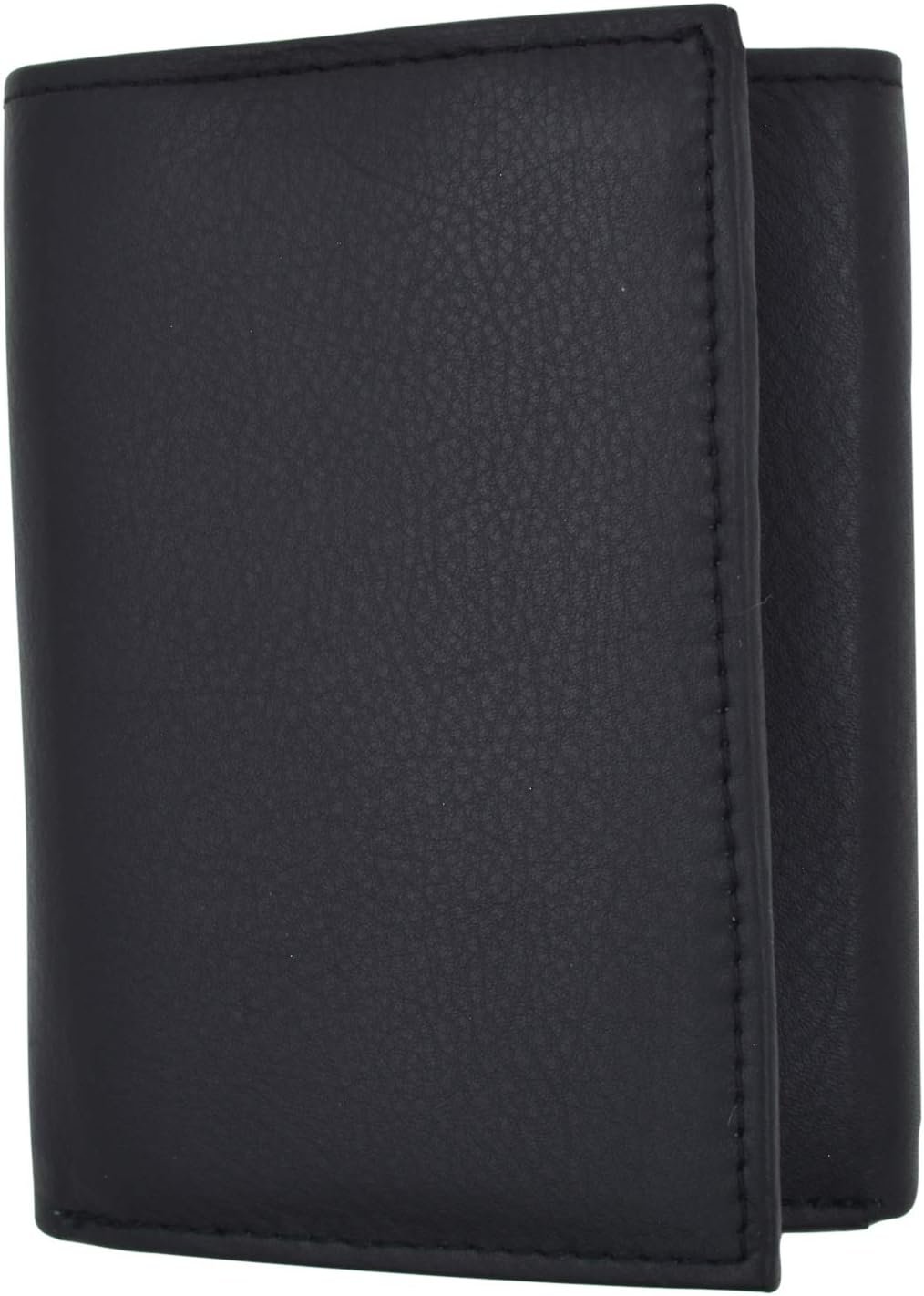 RFID Blocking Trifold Wallets for Men Genuine Leather Extra Capacity Middle Flap - Picture 4 of 5