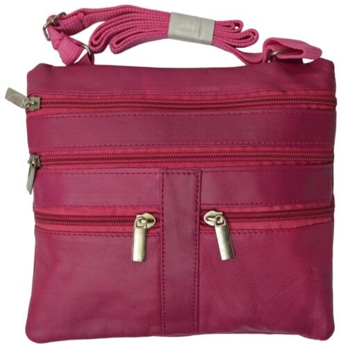 Marshal Leather Women Travel Cross Body Bag Shoulder Bag 5 Pocket Organizer Hand