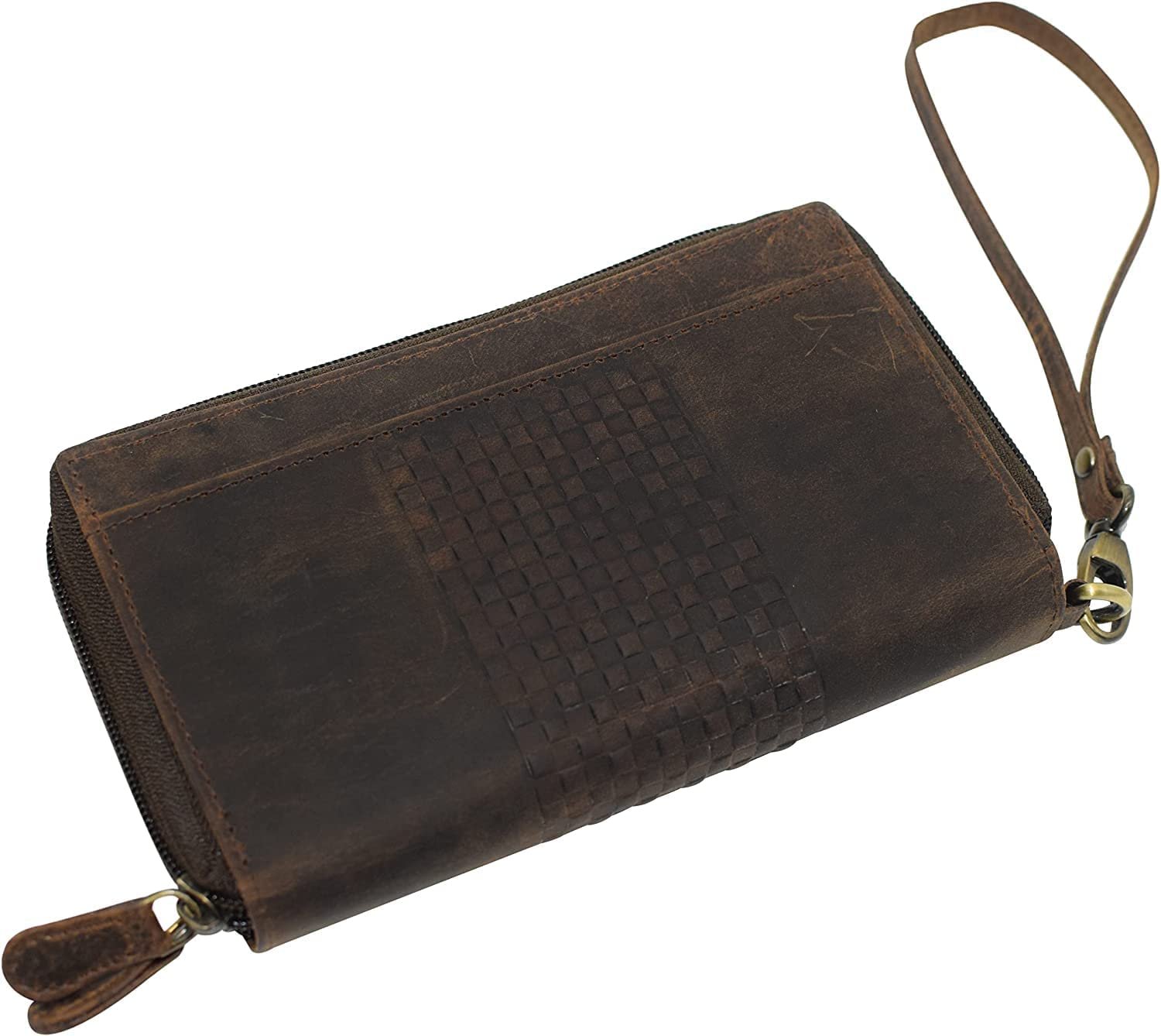 CAZORO RFID Blocking Genuine Leather Zip Around Large Wallet for Women Credit... - Picture 25 of 25