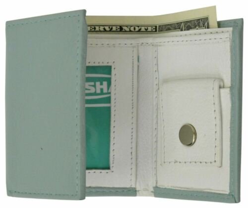 Genuine Premium Leather Small Kids Trifold Cute Wallet First Gift New Colors - Picture 13 of 14