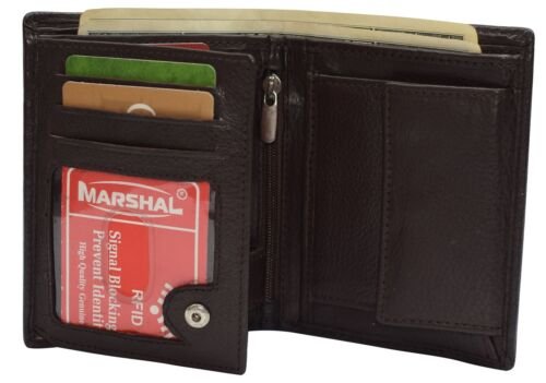 Genuine Leather RFID Signal Blocking Wallets For Men - Large Capacity - Hipster - Picture 10 of 12
