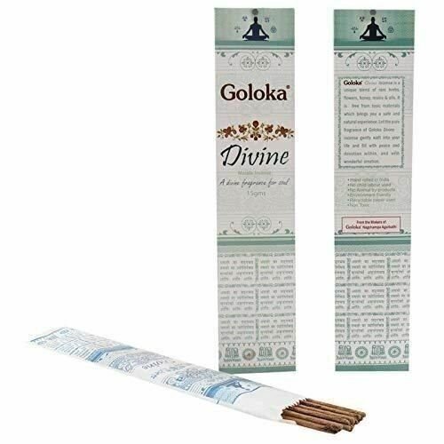 Goloka Divine Sticks Incense Natural Fragrance Hand Rolled Indian Agarbatti Pack