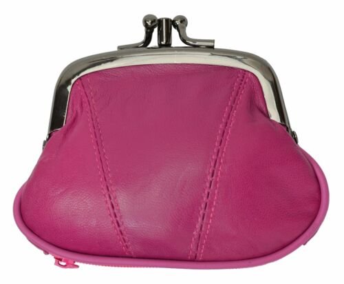 Coin Purse Double Frame with Zipper Pocket by Marshal - Picture 14 of 17