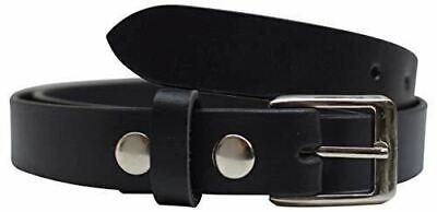 Cinturón de vestir informal negro de cuero genuino de grano completo para hombre con hebilla extraíble - Imagen 15 de 18