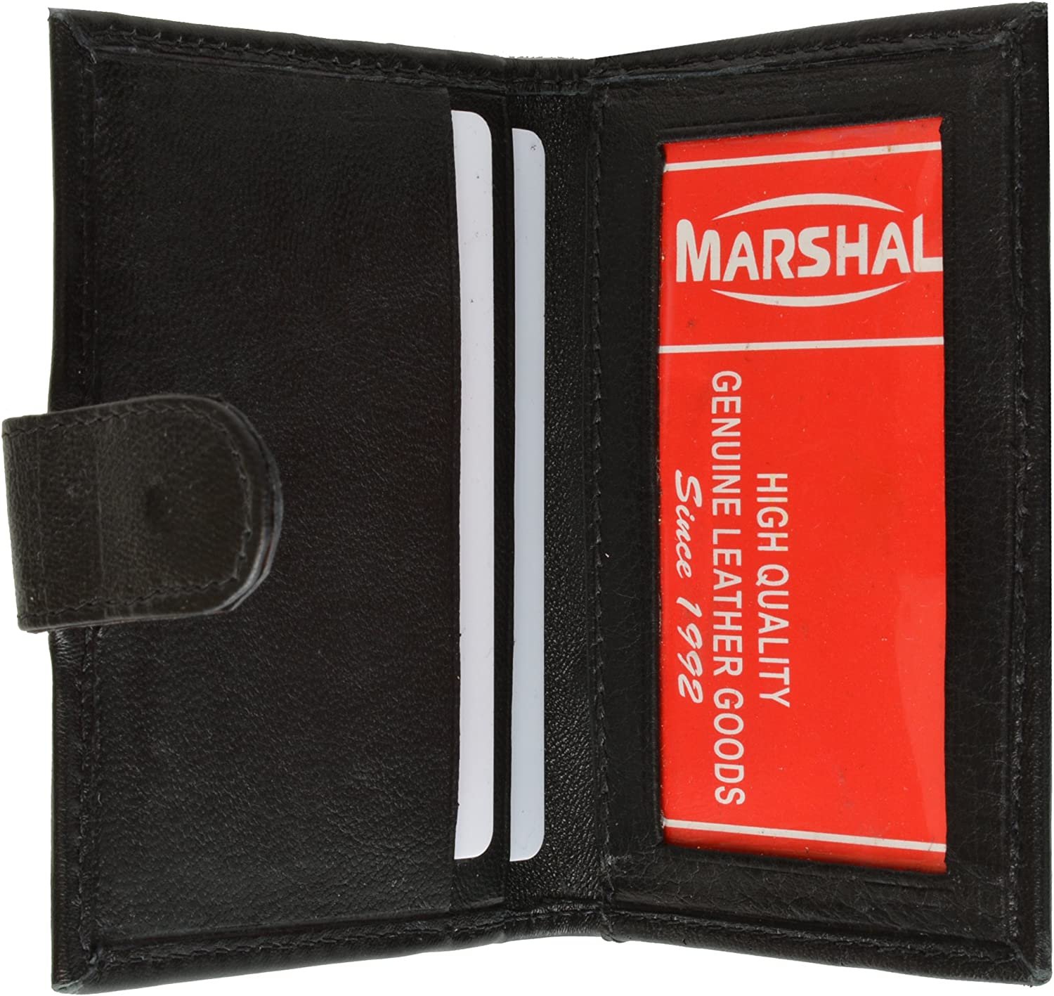 Slim Lamb Leather Credit Card ID Mini Snap Bifold Wallet Driver's License Safe #145C