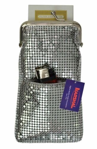 fashion cigarette case Mesh Luxury Fashion Sequin Regular 100s 120s Cigarette Case with Lighter  Pocket