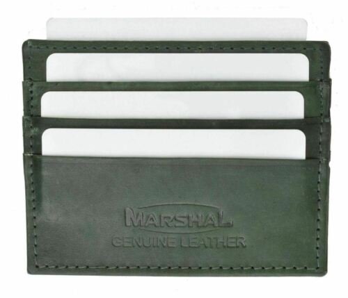 Billetera delgada de cuero con soporte para tarjetas de crédito billetera delgada en colores atractivos - Imagen 13 de 14