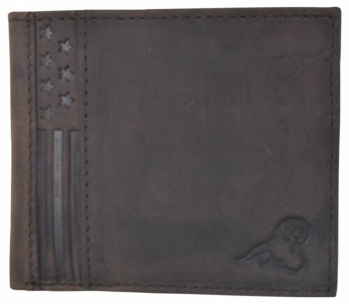 RFID Wallets for Men Slim Bifold Genuine Leather Front Pocket Wallet with ID Win - Picture 3 of 4