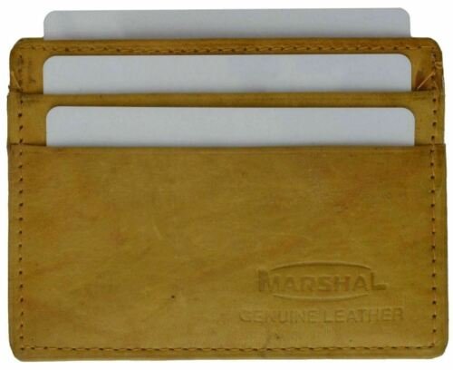 Billetera delgada de cuero con soporte para tarjetas de crédito billetera delgada en colores atractivos - Imagen 10 de 14
