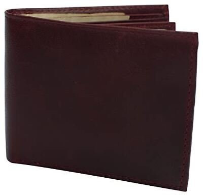 Slim RFID Wallets for Men Real Cowhide Leather Front Pocket Bifold Wallet