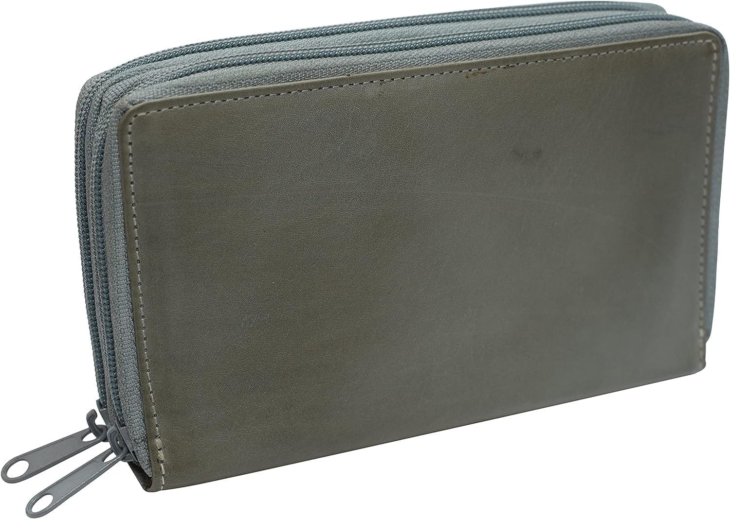 CAZORO RFID Blocking Genuine Leather Zip Around Large Wallet for Women Credit... - Picture 24 of 25